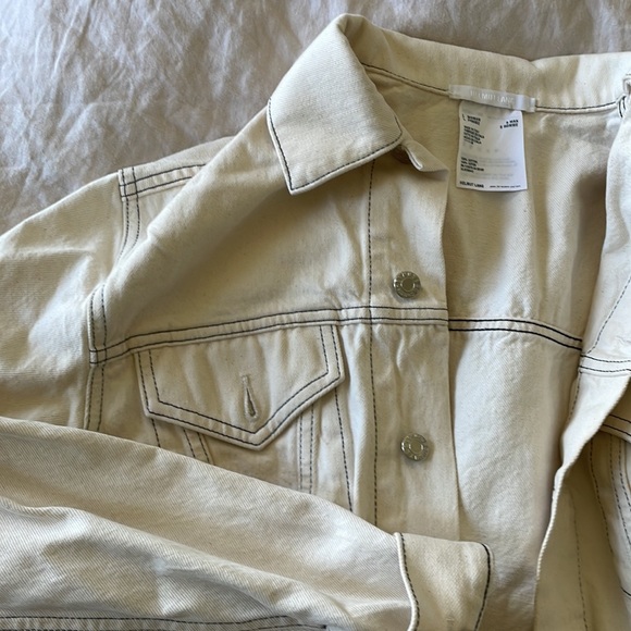 Helmut Lang White Denim Femme Trucker Jacket - Picture 6 of 7